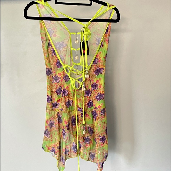 I.AM.GIA - GOLDIE DRESS: hibiscus - Picture 3 of 6